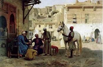 Arab or Arabic people and life. Orientalism oil paintings 98, unknow artist